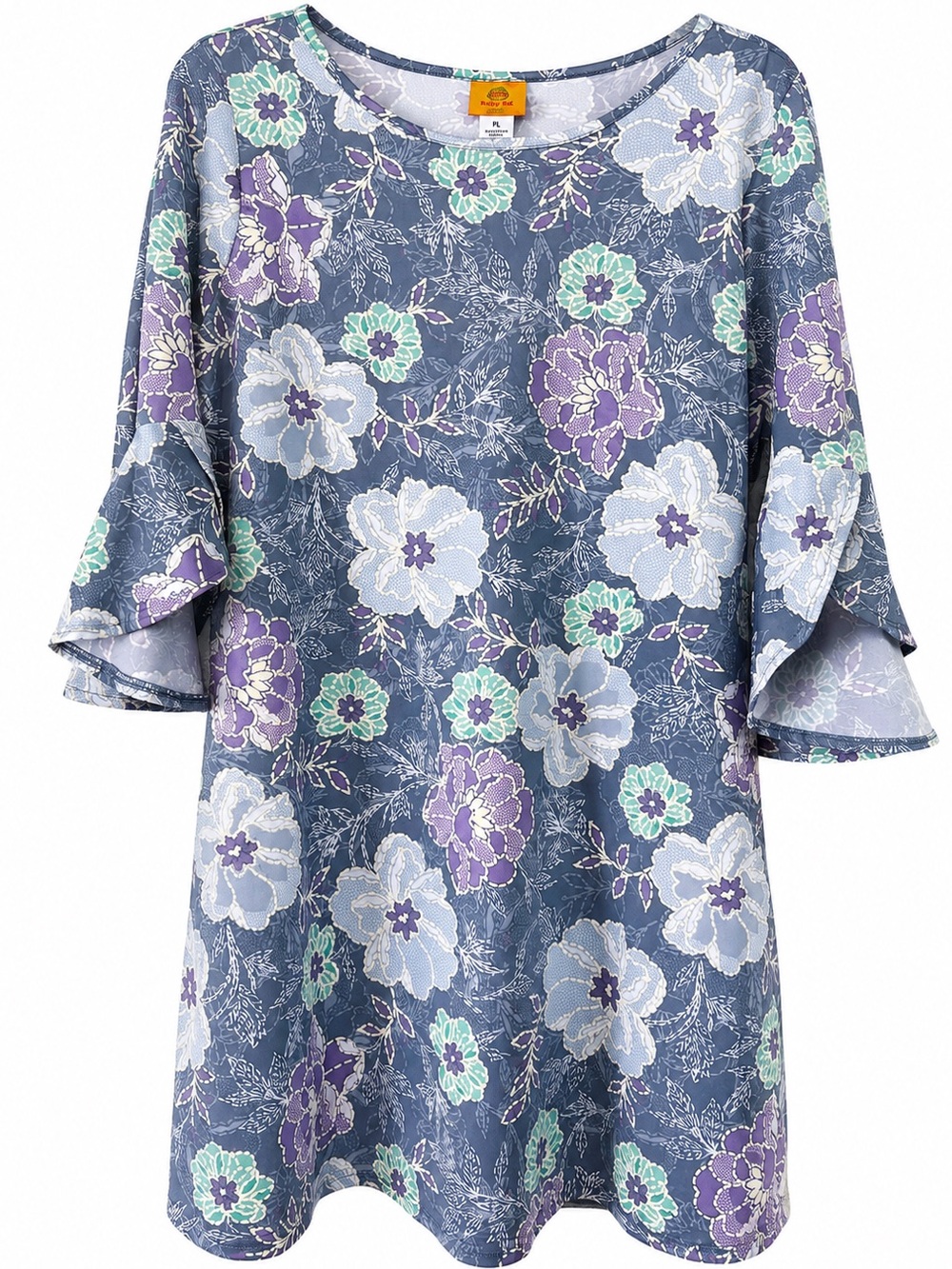 Ruby Rd Swing Dress lavender mint floral size PL